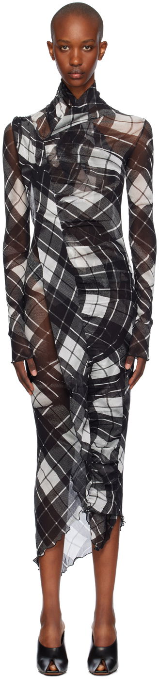 Šaty Jean Paul Gaultier Jean Paul Gaultier Distorted Tartan Midi Dress Rôznofarebný | 24/31-F-RO297-T573-000201, 0