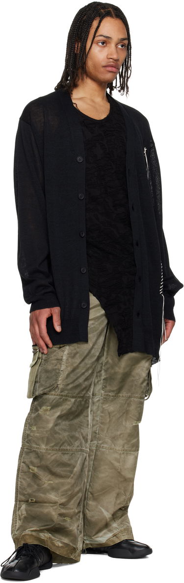 Cargo nohavice Feng Chen Wang Feng Chen Wang Sandwashed Cargo Pants Zelené | FUS19TR10, 3