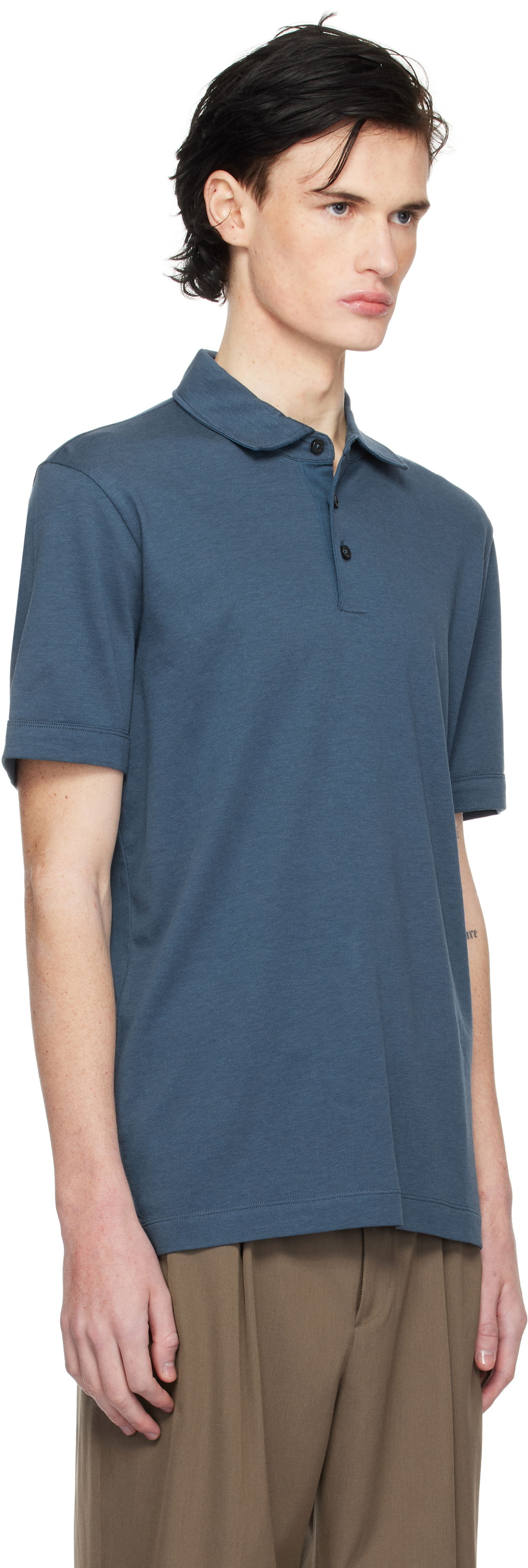 Three-Button Polo Shirt