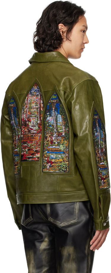 Bunda Who Decides War Who Decides War Eden Leather Jacket Zelené | 1131250011SS25, 2