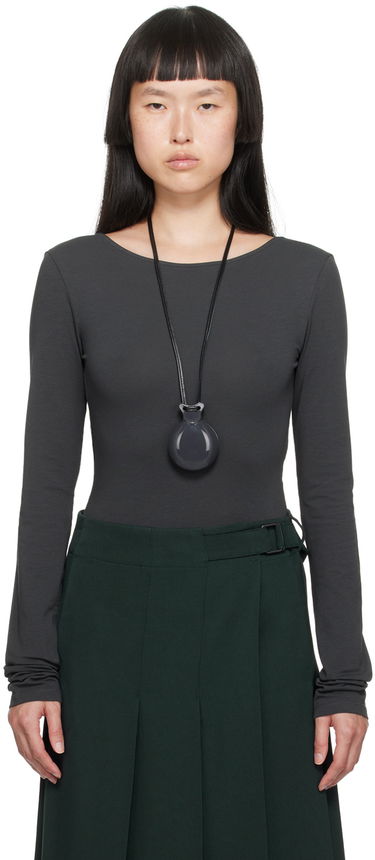 Náhrdelník LEMAIRE Lemaire Boat Neck Bodysuit Čierna | TO1120 LJ1006, 0
