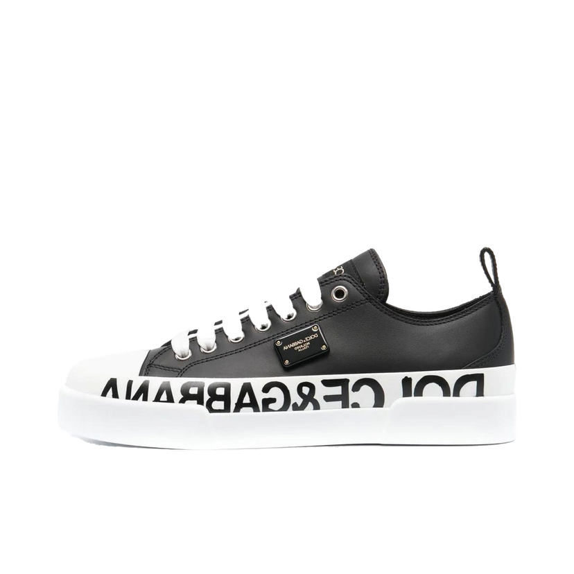 Tenisky a topánky Dolce & Gabbana Portofino Black White W Čierna | CK1886AO51589690
