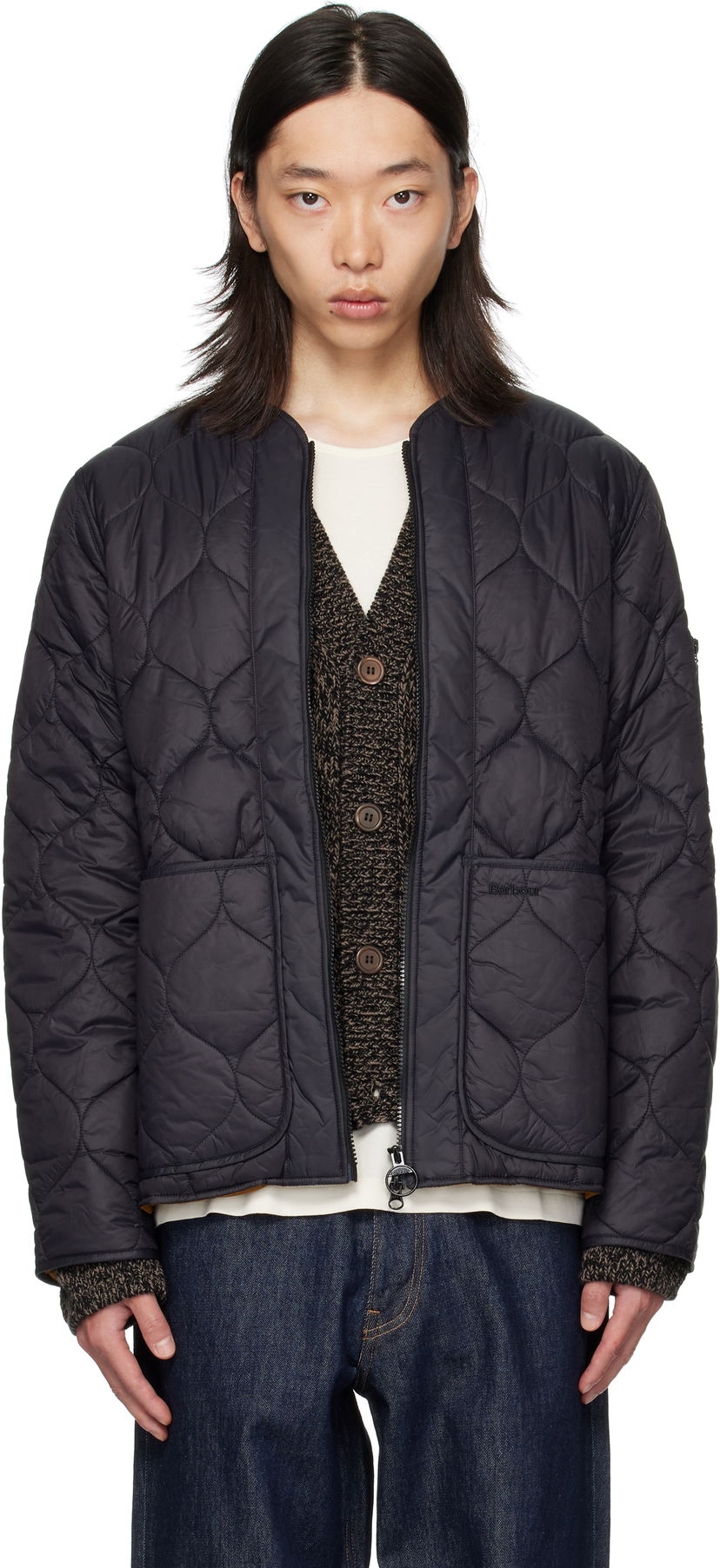 Bunda Barbour Barbour Re-Engineered Utility Liddesdale Quilted Jacket Čierna | MQU1856BK11