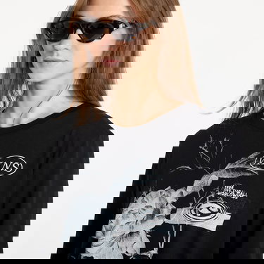 Tričko Vans Long Sleeve Damask T-shirt Čierna | VN000JUGBLK, 1