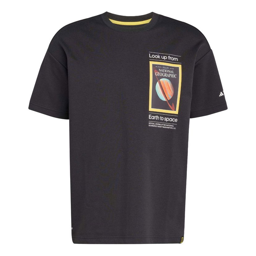Tričko adidas Originals National Geographic Aeroready Graphic T-Shirt 'Earth to Space' Čierna | JD5964
