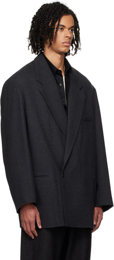 Kabáty LEMAIRE Short Maxi Double Breasted Coat Čierna | CO1069 LF1302, 1