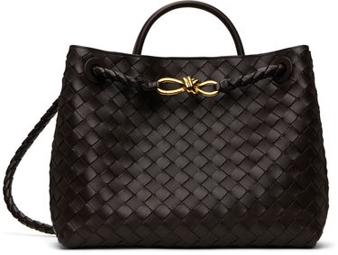 Tote bag Bottega Veneta Bottega Veneta Andiamo Woven Leather Tote Hnedá | 766016VCPP12272, 0