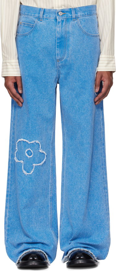 Džínsy Marni Marni Patch Mid Rise Jeans Modrá | PUJU0019Q2 USCX34, 0