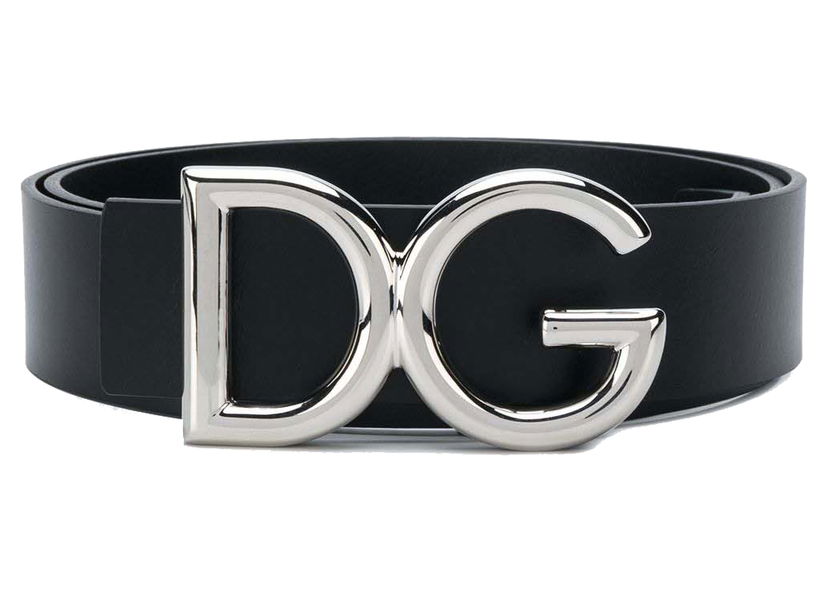 Opasok Dolce & Gabbana DG Logo Buckle Belt Black Čierna | BC4248AC493
