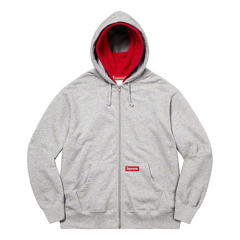 Mikina Supreme Double Hood Facemask Zip Up Sweatshirt Šedá | SUP-FW22-830