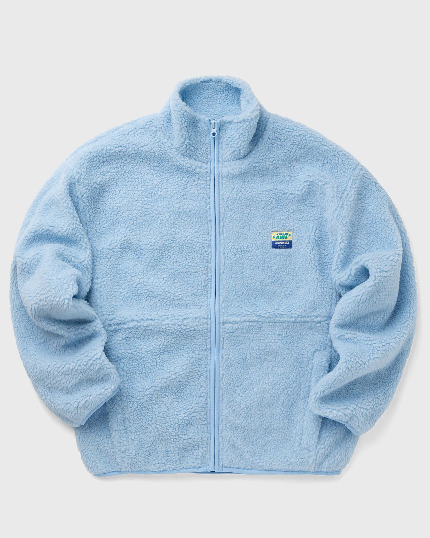 Sveter American Vintage American Vintage HOKTOWN Fleece Jacket Modrá | HOK16CE25-BLEU-POLAIRE, 0