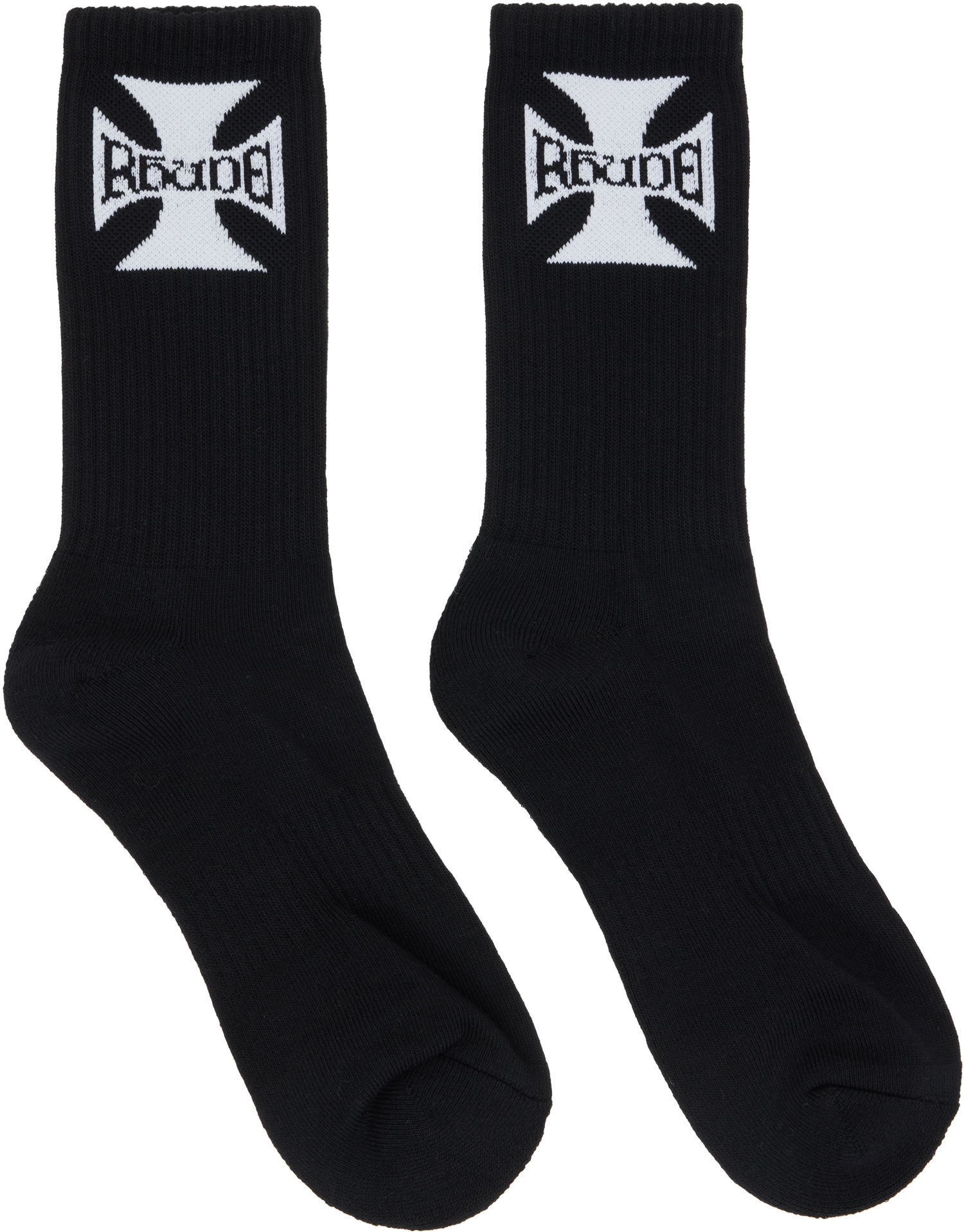 Ponožky Rhude Rhude Boys Logo Socks Čierna | RHPF25SO02750, 0