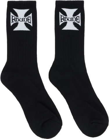 Ponožky Rhude Rhude Boys Logo Socks Čierna | RHPF25SO02750, 0