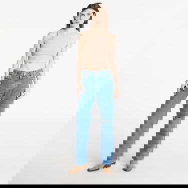 Džínsy CALVIN KLEIN 90S Straight Short Jeans with Ripped Knee Modrá | LV047E609G VLC Short, 3