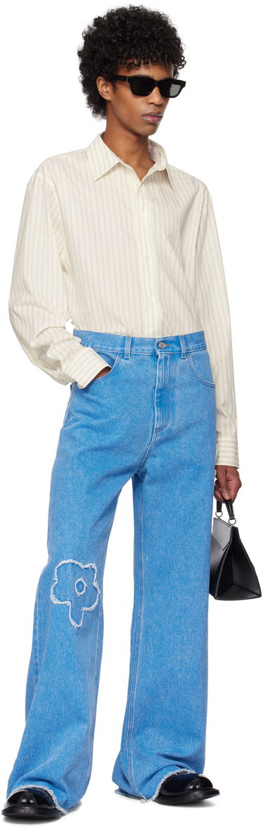 Džínsy Marni Marni Patch Mid Rise Jeans Modrá | PUJU0019Q2 USCX34, 3