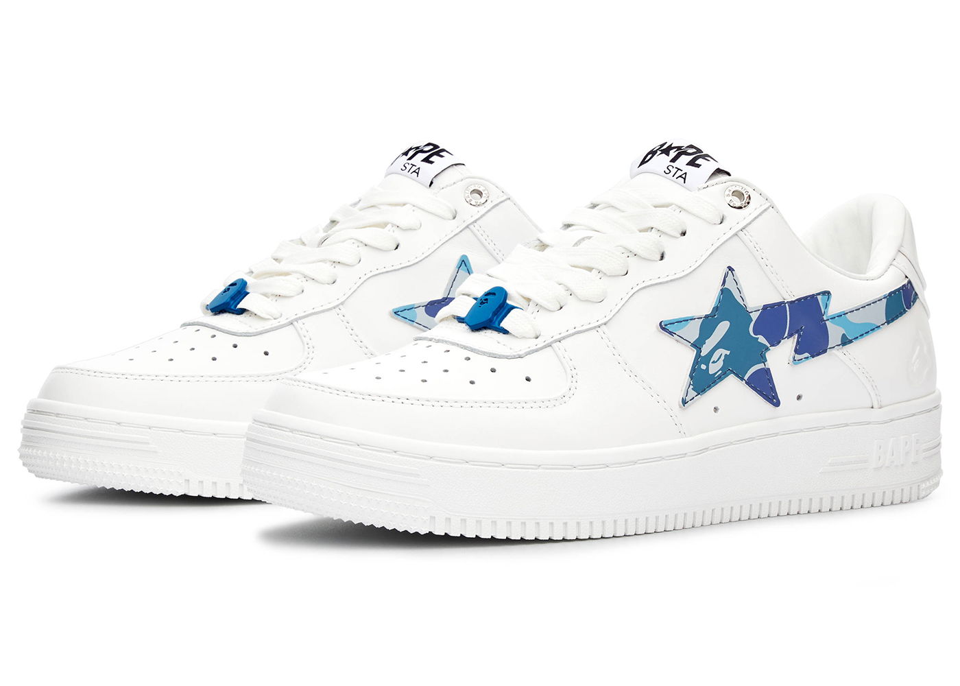 Tenisky a topánky BAPE Bape Sta ABC Camo 2022 "White Blue" Biela | 1I70191005/1I70291004, 0