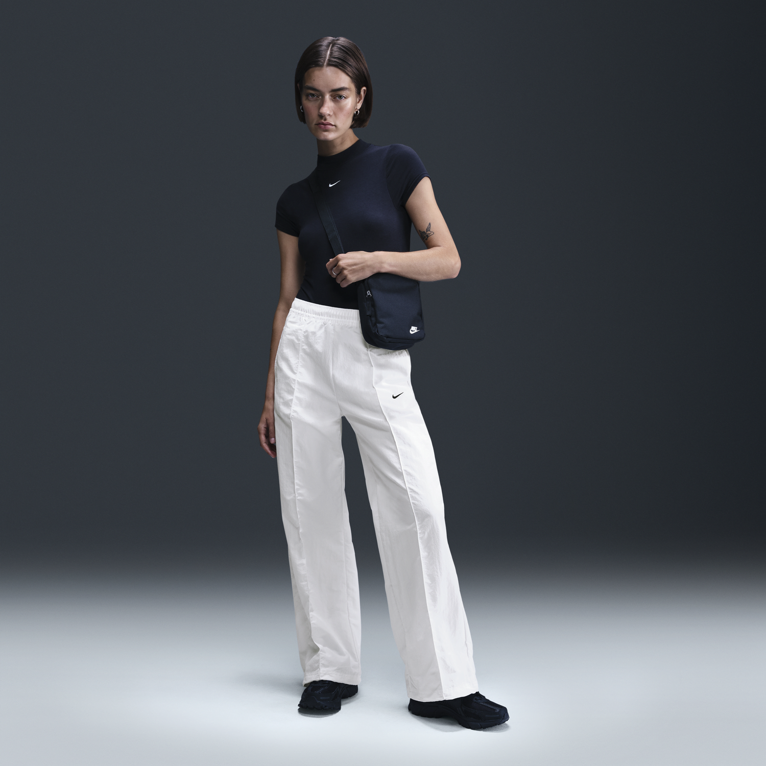 Tepláky Nike Sportswear Everything Wovens Mid-Rise Cuffless Pants Čierna | FQ3588-100, 0