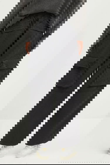 Cargo nohavice AAPE by A Bathing Ape Main Woven Cargo Pants Čierna | AAPPTMB633XXN, 2