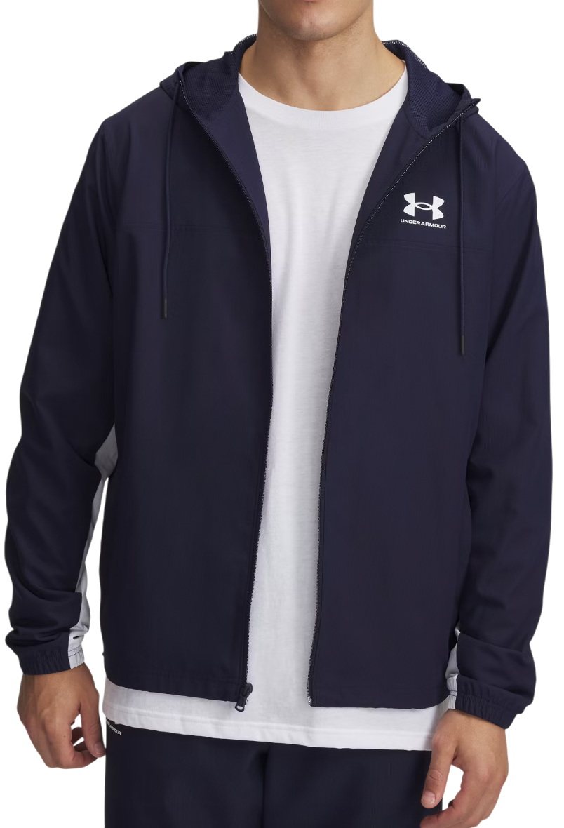 Vetrovka Under Armour Under Armour UA Rival Woven Windbreaker Hoodie Navy | 1390149-410, 0