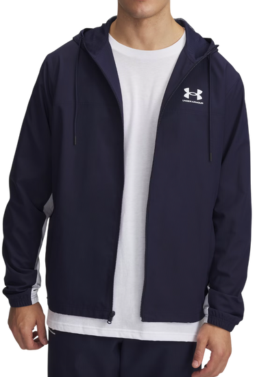 Vetrovka Under Armour Under Armour UA Rival Woven Windbreaker Hoodie Navy | 1390149-410, 0