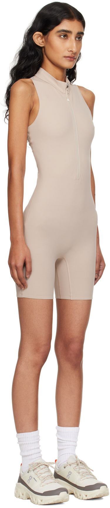 Body On Running Zendaya Edition Gloria Sleeveless Mock Neck Bodysuit Béžová | 1WF31040603, 1