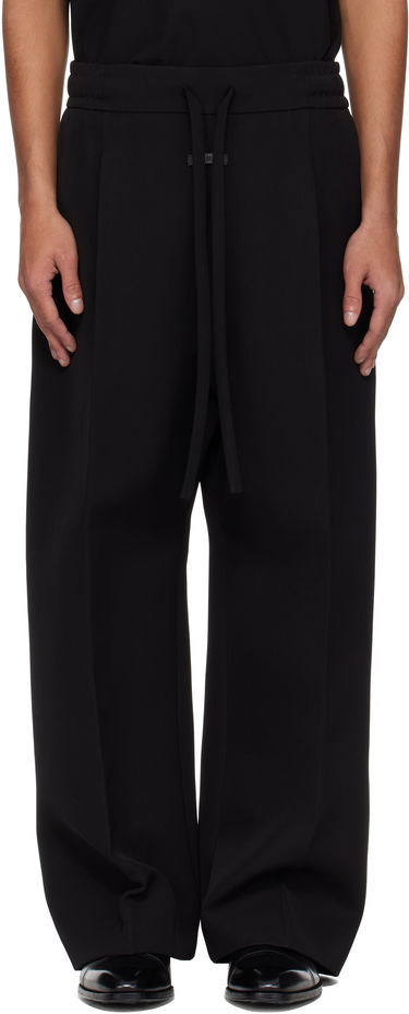 Nohavice Fear of God Fear of God Drawstring Wide Leg Trousers Čierna | FGE240-407WCT, 0