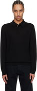 Paul Smith Merino Wool Knitted Long Sleeve Polo