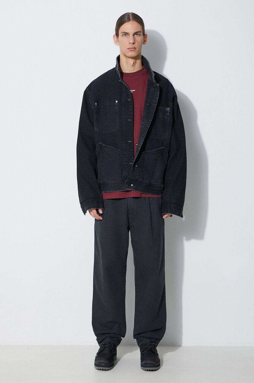Nohavice Maharishi Chino Loose Trousers Čierna | 4604.BLACK, 1