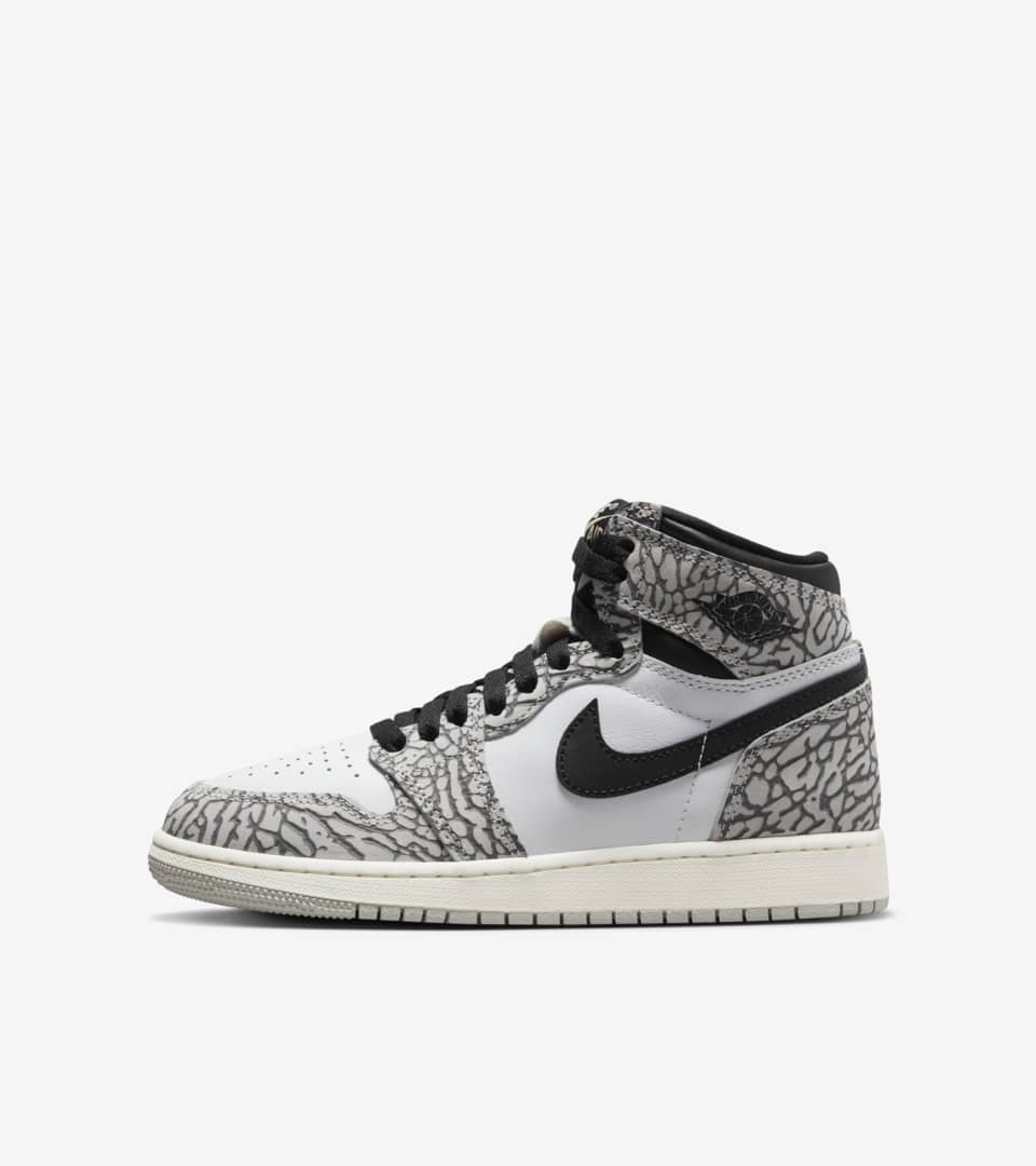 Tenisky a topánky Jordan Air Jordan 1 Retro High OG "White Cement" GS Šedá | FD1437-052, 0