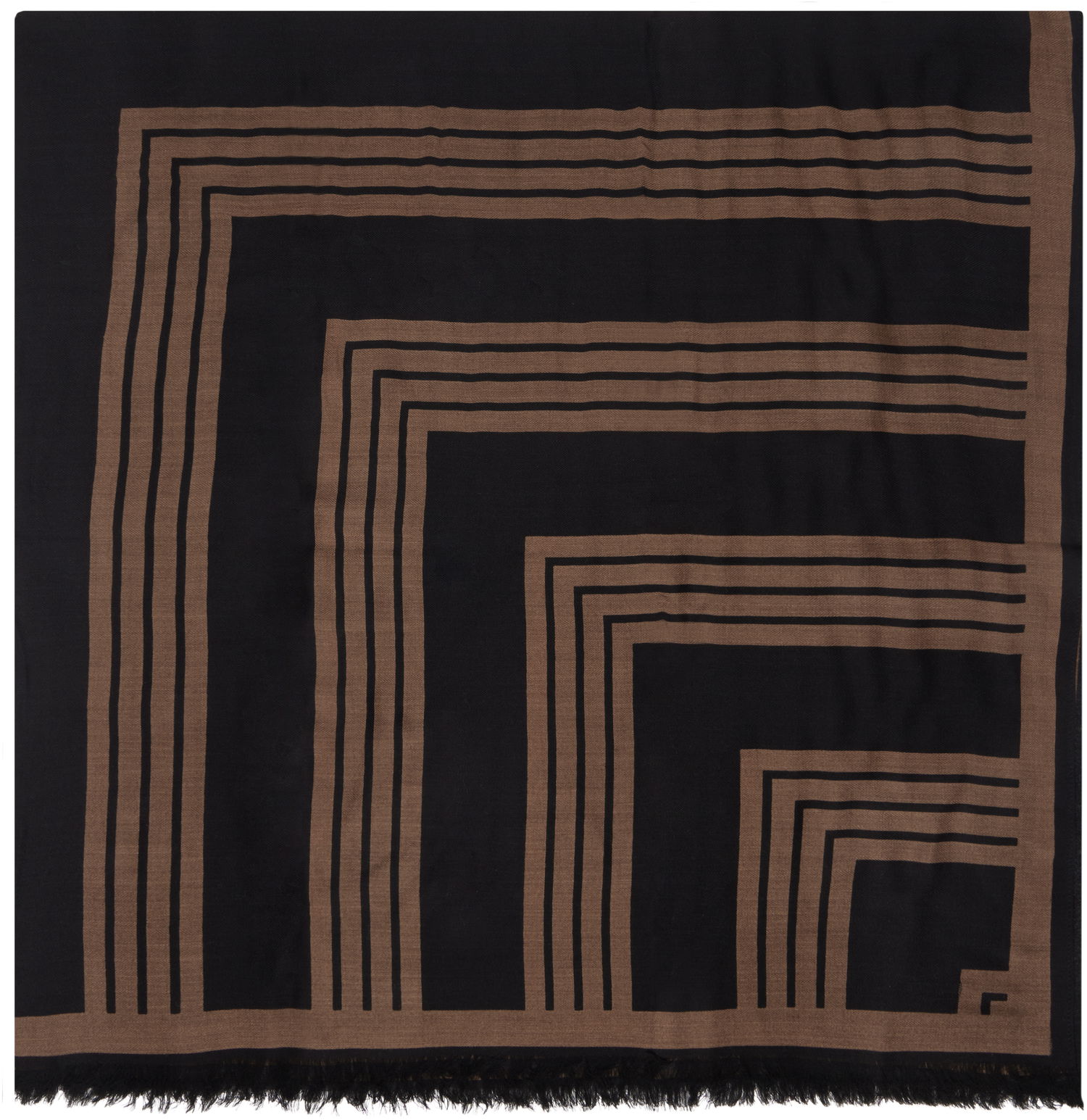 Šál rag & bone Rag & Bone Harlow Geo Scarf Hnedá | WJW24HS1034WO34, 1