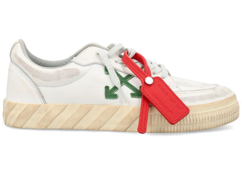 Tenisky a topánky Off-White Vulcanized Low Distressed White Green W Biela | OWIA272F23LEA0030155, 0