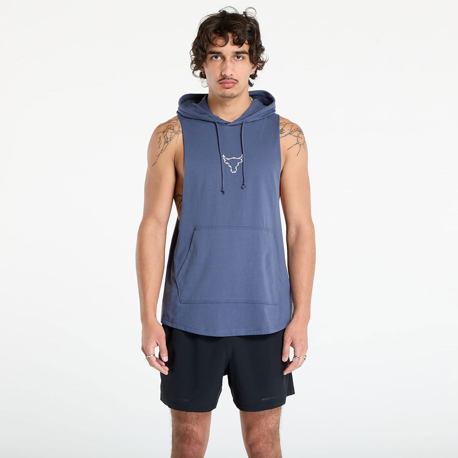 Mikina Under Armour Project Rock Sleeveless Hoodie Modrá | 6005048-044, 0