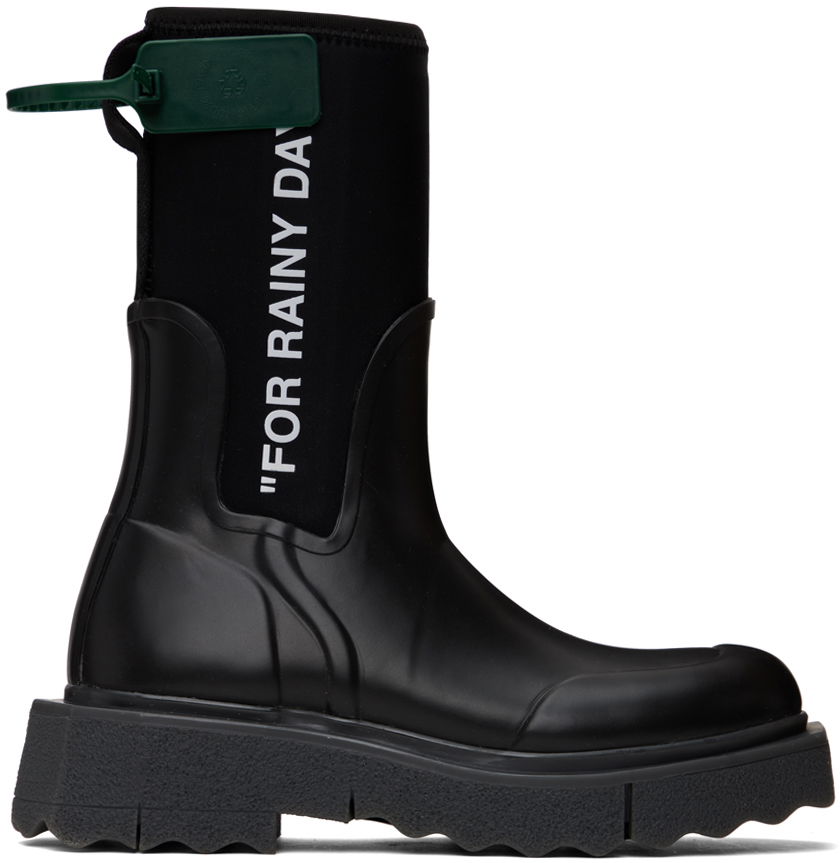 Tenisky a topánky Off-White Sponge Rain Boots Čierna | OWIE016C99MAT0011001, 0