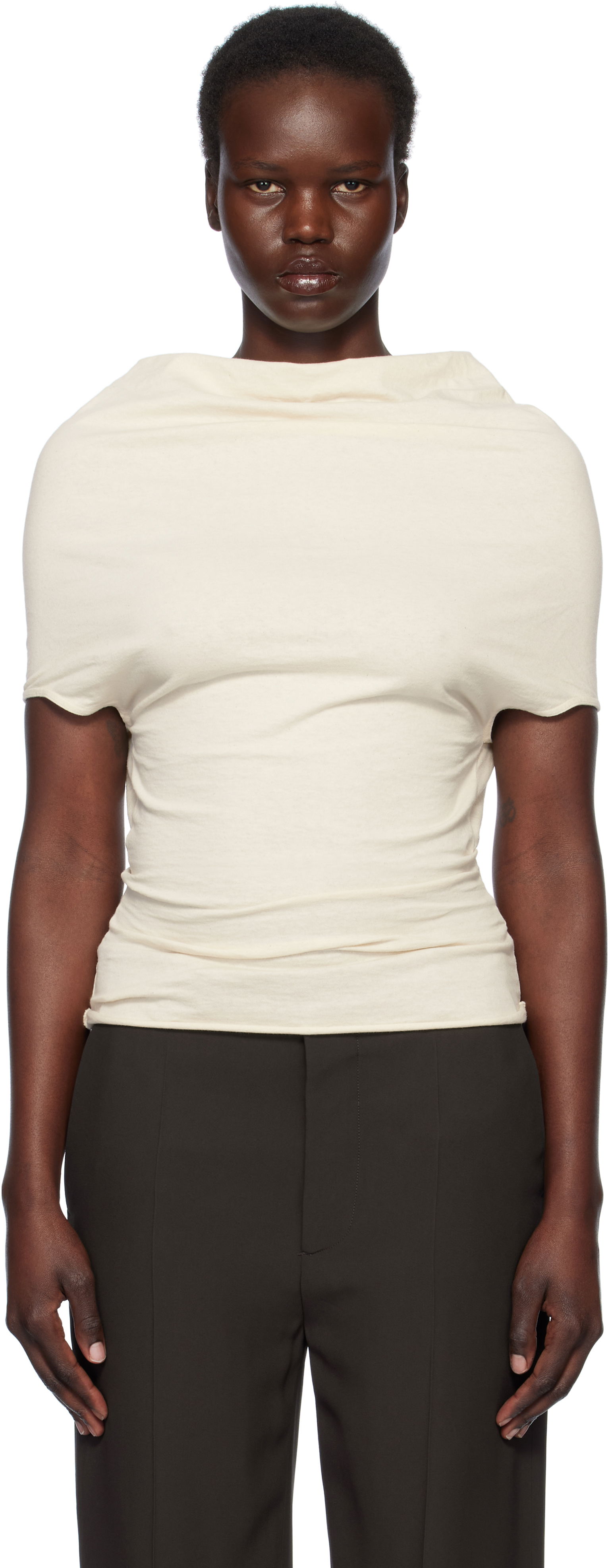 Rick Owens Hollywood Jersey Shroud T-Shirt
