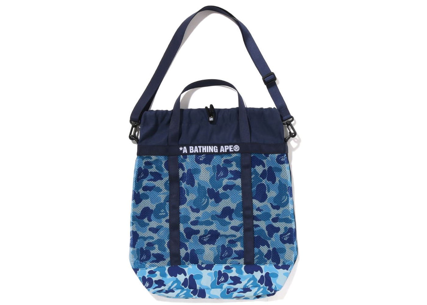 Tote bag BAPE ABC Camo Mesh Tote Bag Modrá | 1J30-189-004, 0