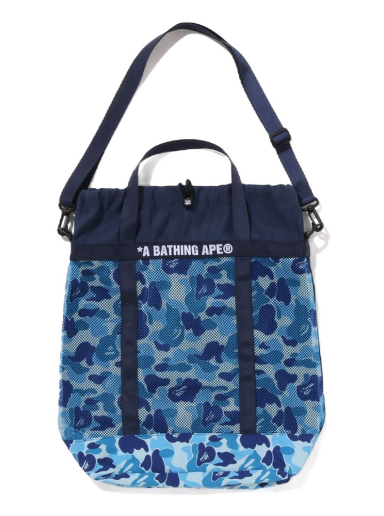 Tote bag BAPE ABC Camo Mesh Tote Bag Modrá | 1J30-189-004
