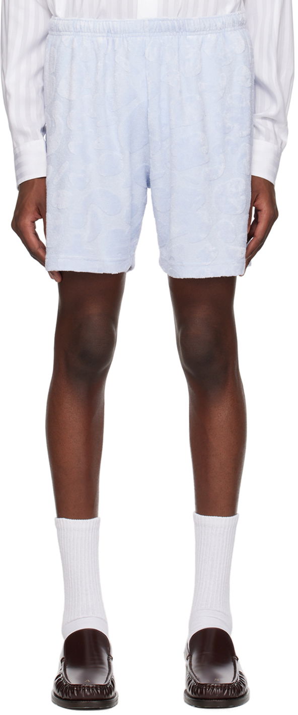 Šortky Acne Studios Graphic Shorts Modrá | BE0130-, 0