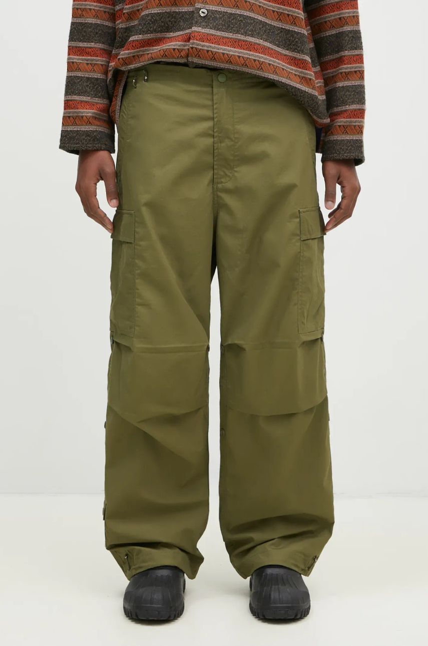 Cargo nohavice Maharishi Loose Fit Cargo Snopants Zelené | 5300.OLIVE, 0