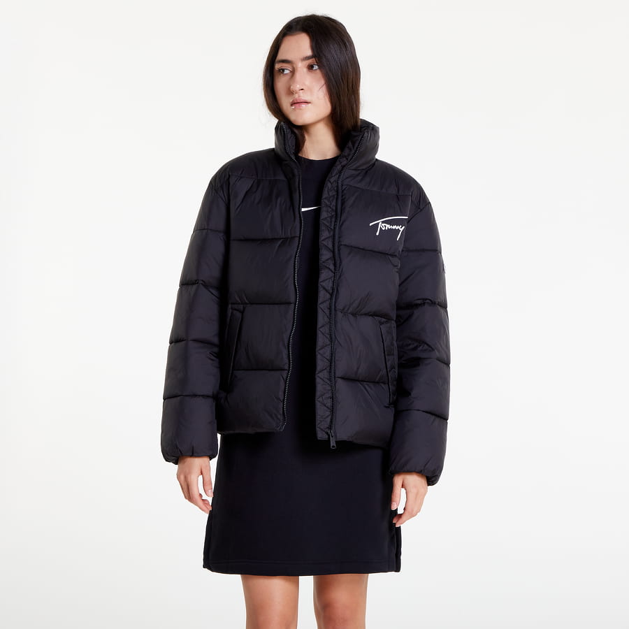 Prešívaná bunda Tommy Hilfiger Signature Modern Puffer Čierna | DW0DW14660 BDS, 0