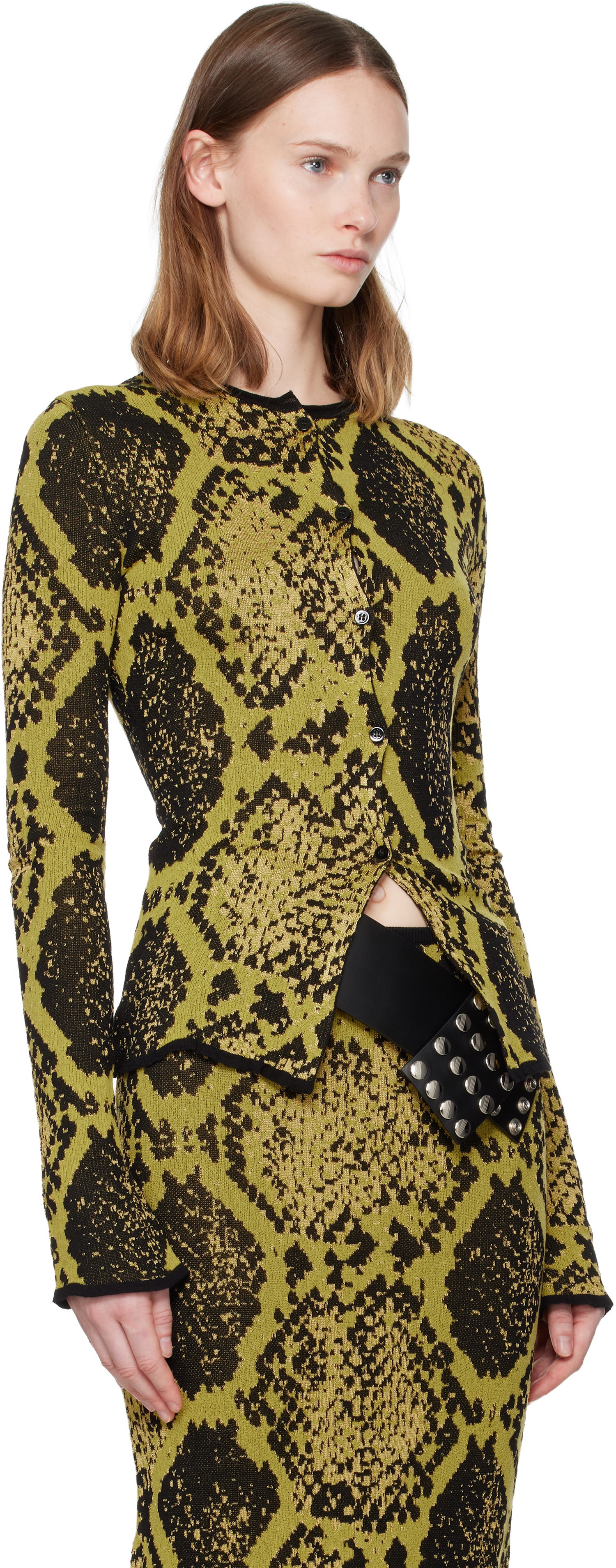 Sveter The Attico Python Jacquard Cardigan Rôznofarebný | 251WCD00005 KCC004AA, 1