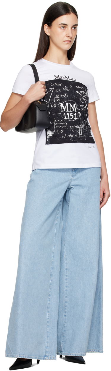 Tričko Max Mara Max Mara Colibri Graphic T-Shirt Biela | 2511941062600, 3
