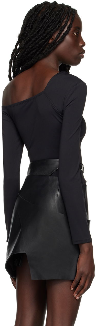 Tričko HELIOT EMIL Cutout Long Sleeve T-Shirt Čierna | AW22_W_13_026_P04_BLK01, 2