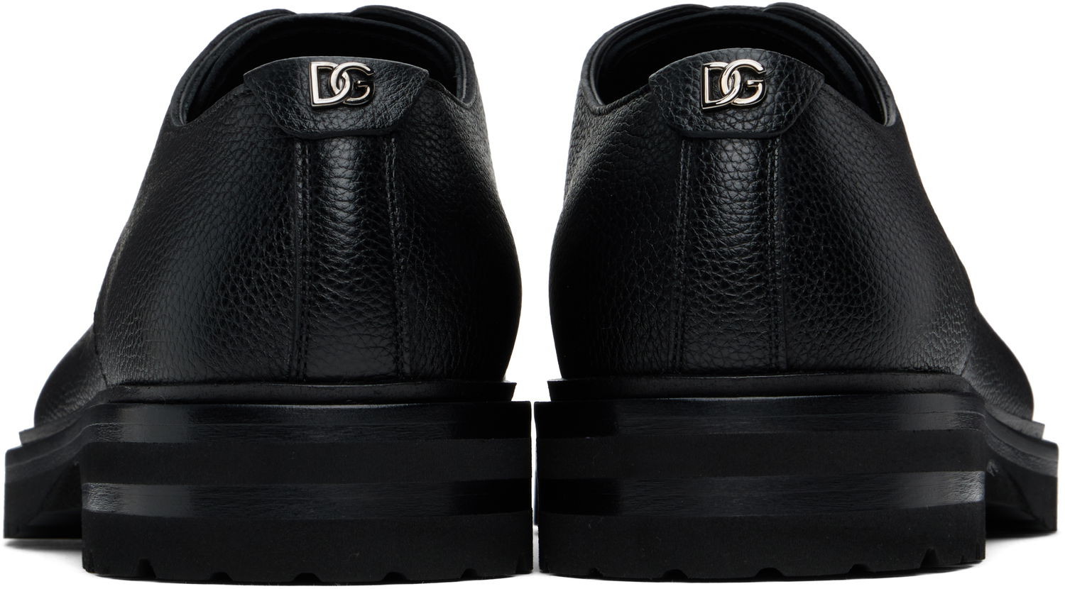 Tenisky a topánky Dolce & Gabbana Grained Leather Lace-Up Altavilla Derbys with Chunky Sole Čierna | A10852A9P45, 1