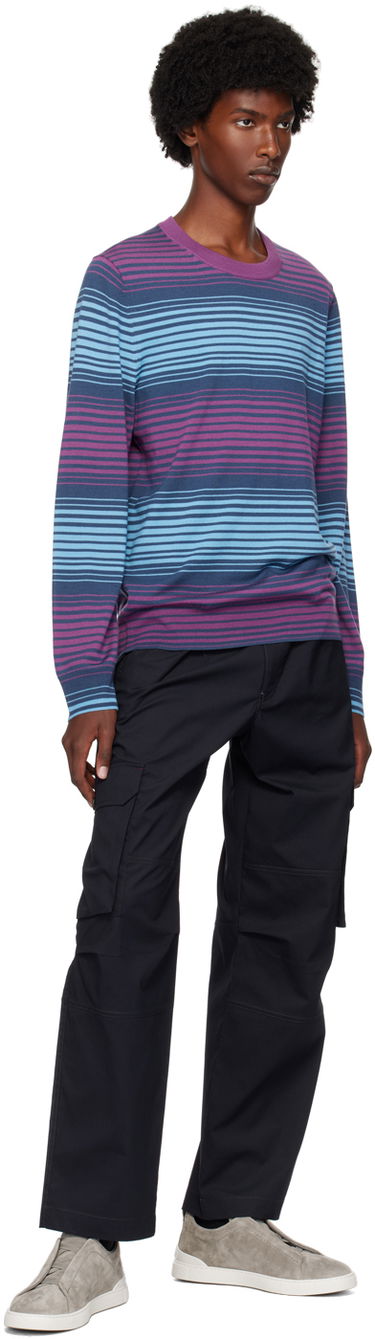 Sveter Paul Smith PS Paul Smith Striped Sweater Fialová | M2R-948Y-N22145-53, 3