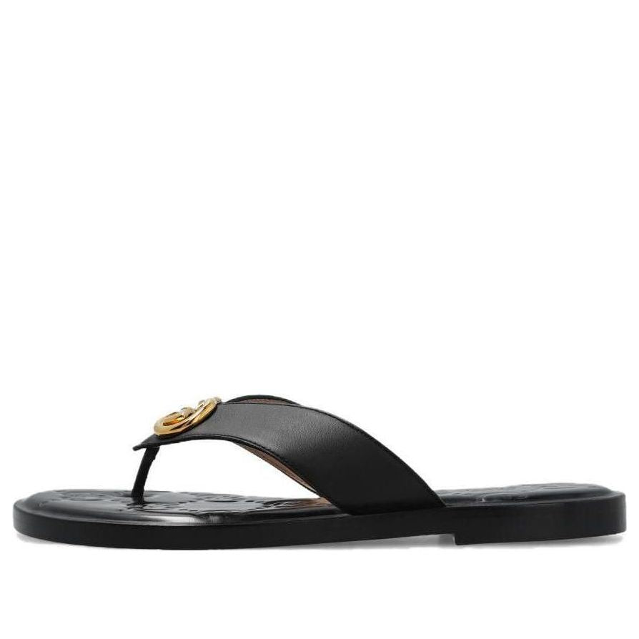 Tenisky a topánky Gucci Interlocking G Thong Sandal Čierna | 695207-A3N00-1000, 0