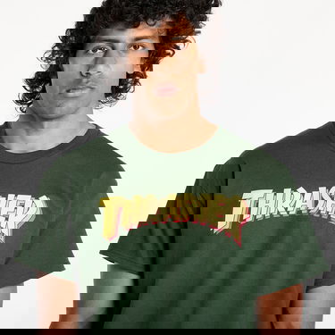 Tričko Thrasher Thrasher Stacked T-Shirt Zelené | 145687, 1