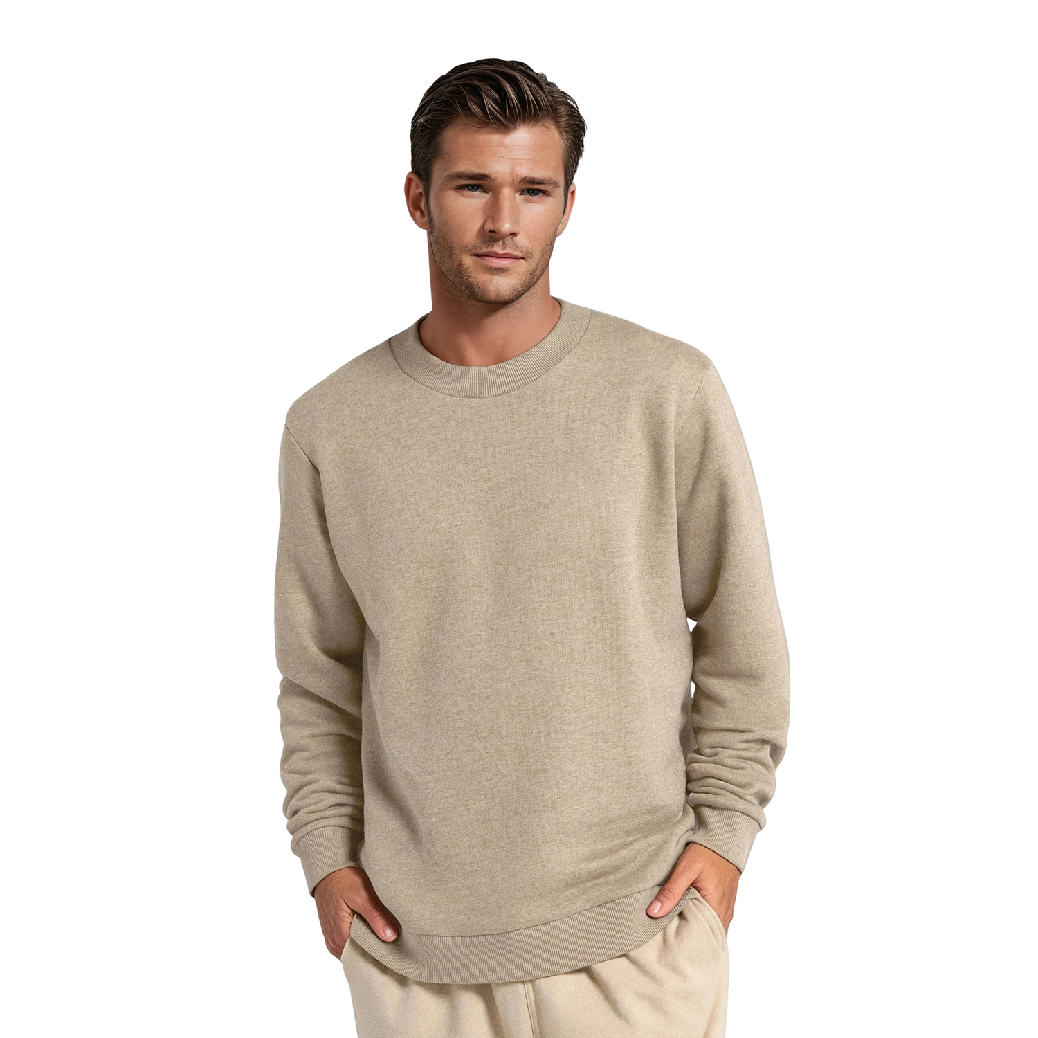 Mikina Allbirds Merino Blend Sweatshirt, Size Small Béžová | A12116M, 0