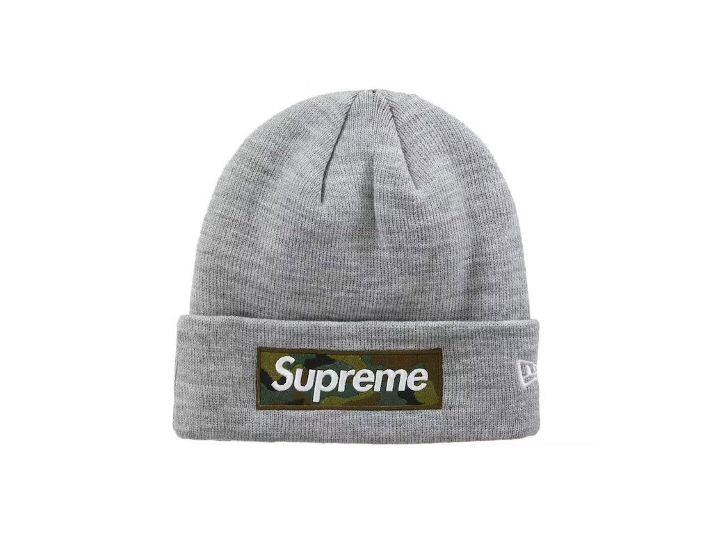 Kulicha Supreme New Era x Box Logo Beanie Šedá | 12398, 0