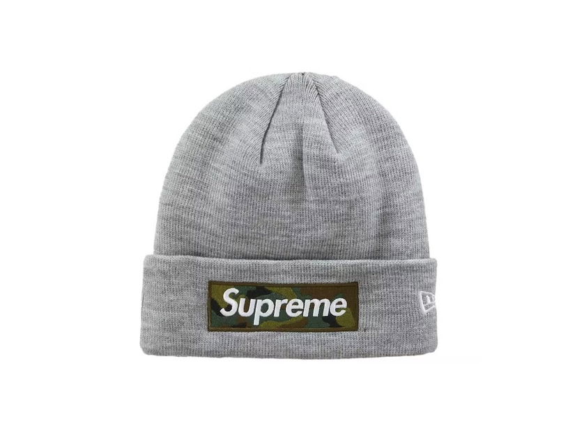 Kulicha Supreme New Era x Box Logo Beanie Šedá | 12398