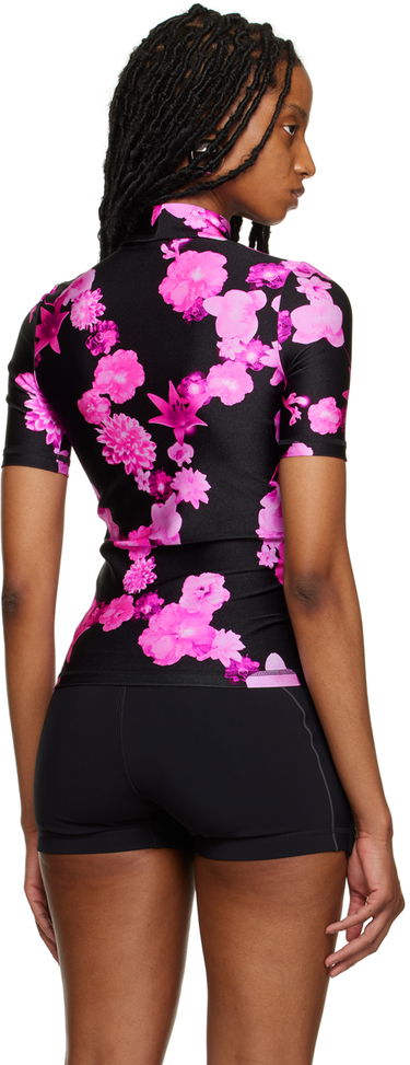 Crop Top Coperni Coperni Floral Fitted T-Shirt Čierna | COPJS20BIS544, 2